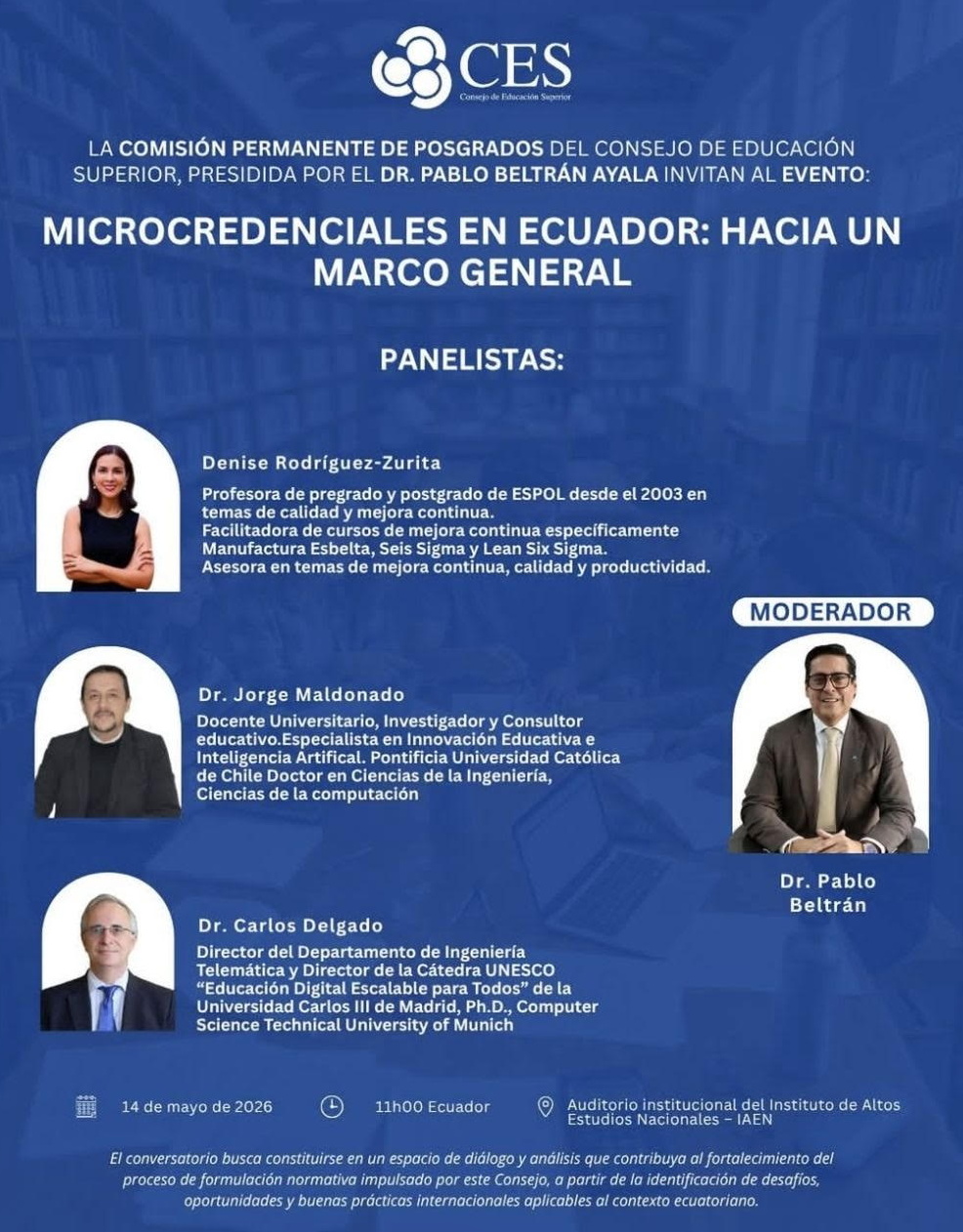 Proyecto MOCHILA presente en conversatorio en Ecuador